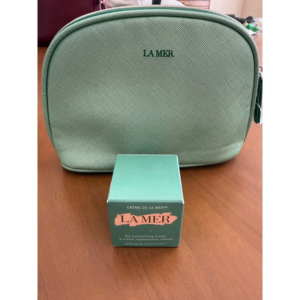 La Mer Crème de la Mer Moisturizing Cream 7ml New in Box + Cosmetic Bag